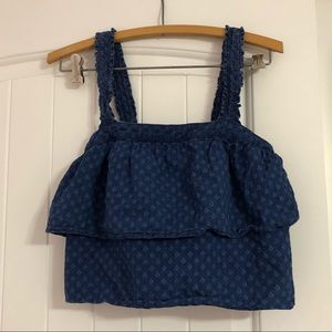 Madewell Denim Crop Top